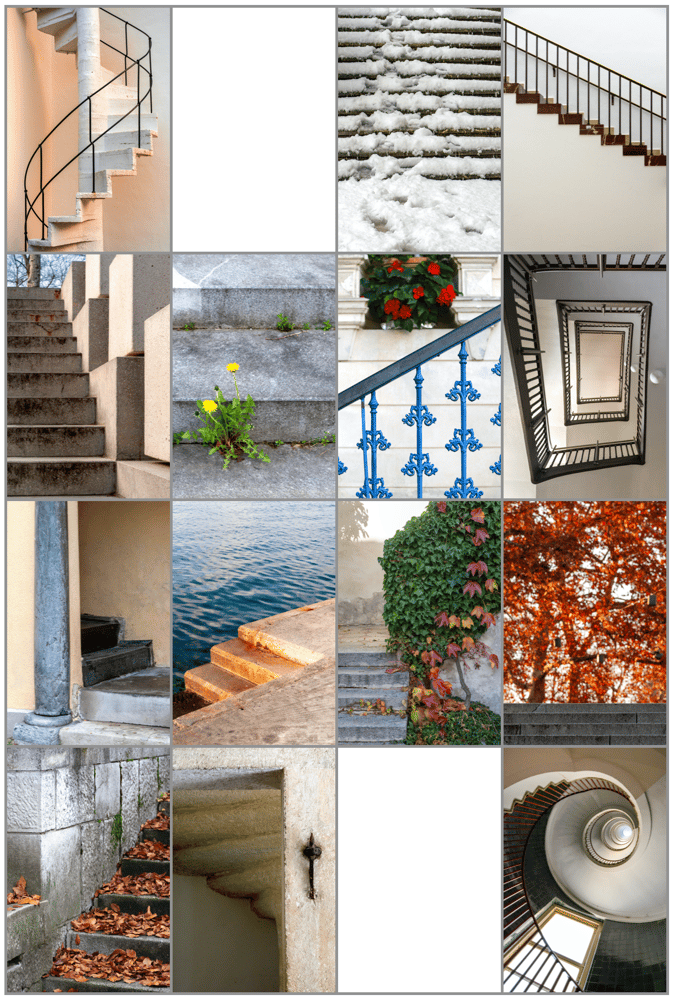 Image of Collection of greeting cards "Stairs"
