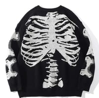 Image 3 of skull sweater