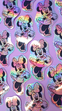 Image 4 of Holo Glitter Minnie Sticker