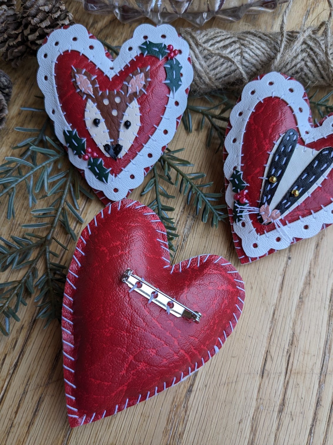 Image of Woodland Heart Brooch