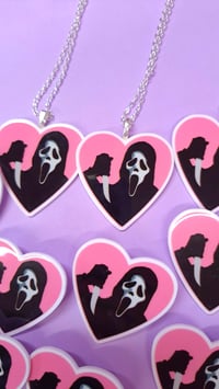 Image 1 of Ghostface Necklace/Pin