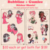 Bubbline & Gumlee Sticker Sheets 