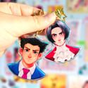 GRADE 2 Phoenix Wright Ace Attorney Rainbow Epoxy Keychains