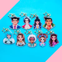 Image 3 of GRADE 2 Phoenix Wright Ace Attorney Rainbow Epoxy Keychains