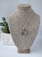 Image of Vitrail Light Big Ring Necklace with Little Heart Charm