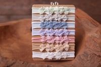 Baby bow headbands set pastel