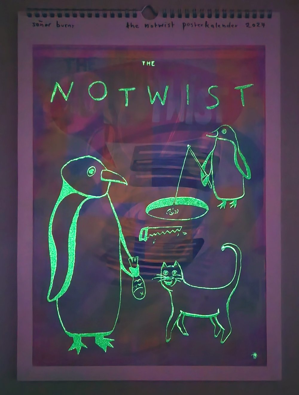 SEÑOR BURNS: THE NOTWIST POSTERKALENDER 2024
