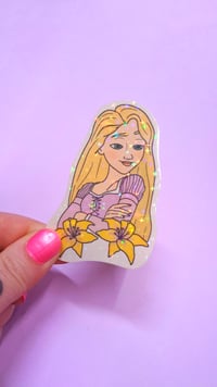 Image 2 of Rapunzel Glitter Sticker