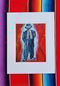 Image 1 of El Pachuco De los Muertos Art Print