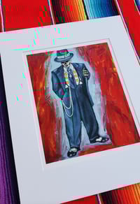 Image 2 of El Pachuco De los Muertos Art Print