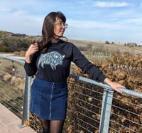 Image 3 of Vintage black floral bison sweatshirt