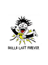 Skills last forever logo sticker 