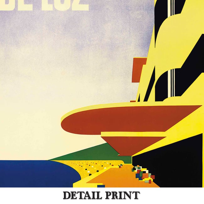 St Jean de Luz | Rob Mallet-Stevens | Vintage Travel Poster | Wall Art ...