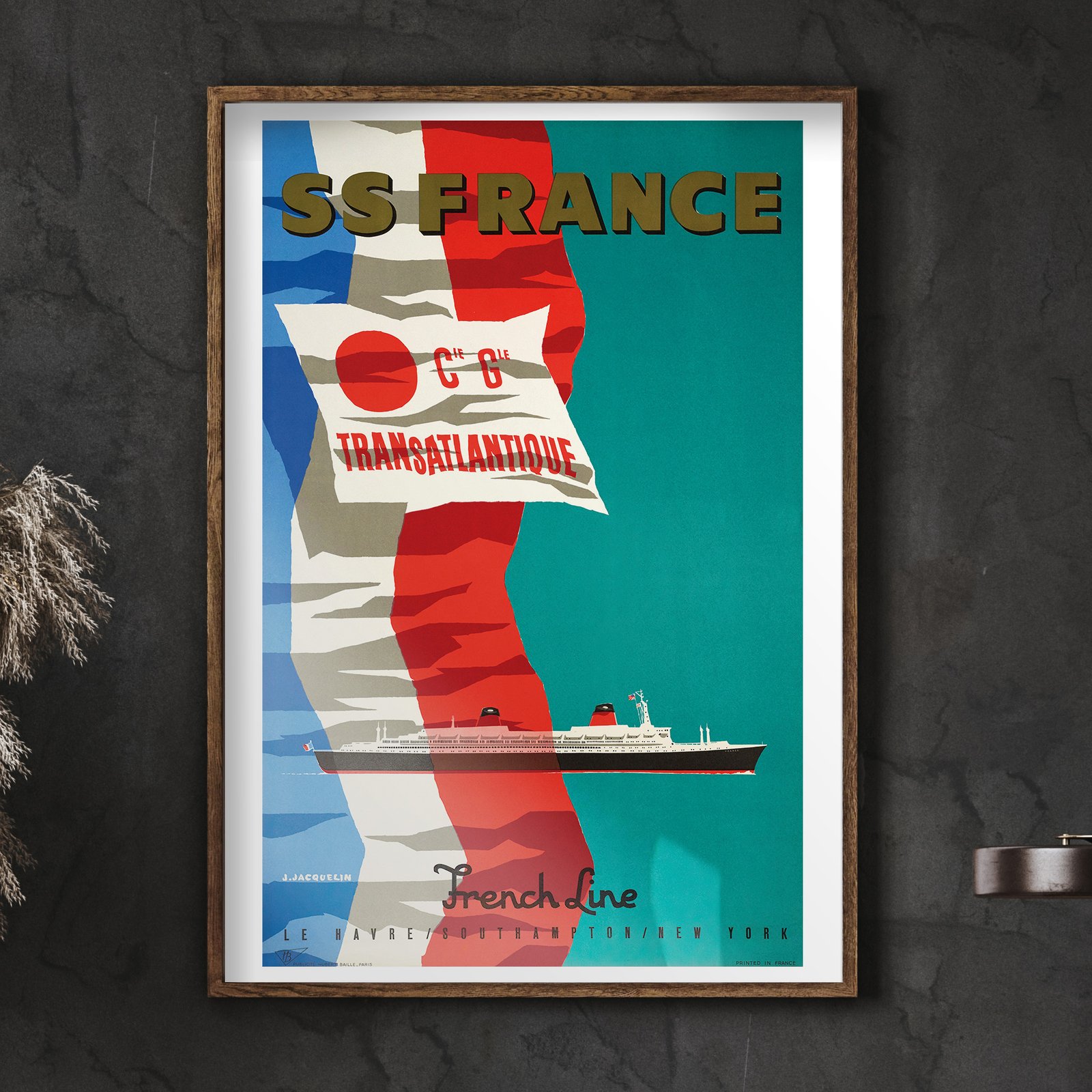 SS France - Cie Gle Transatlantique | Jean Jacquelin | 1961 | Wall