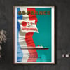 SS France - Cie Gle Transatlantique | Jean Jacquelin | 1961 | Wall Art Print | Vintage Travel Poster