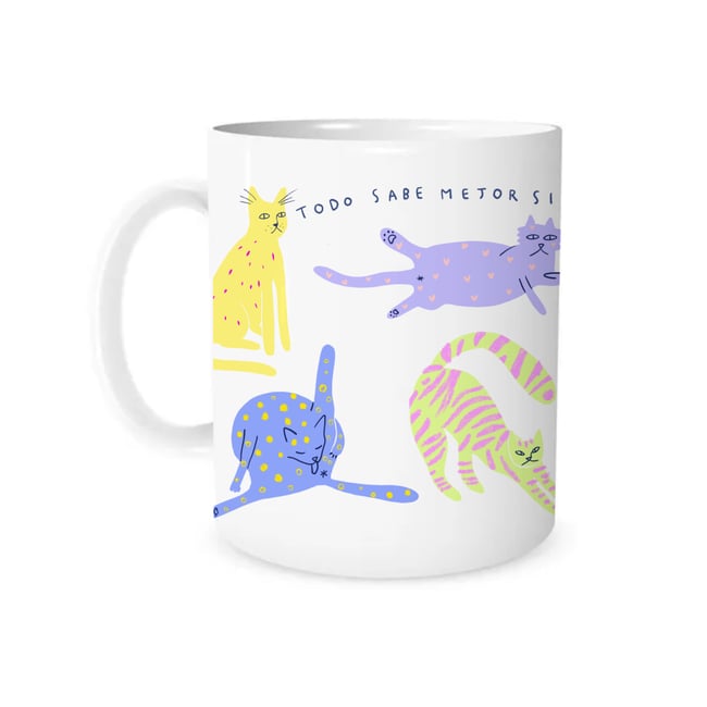 Taza de gatos