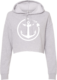 Image 1 of IKONIC WAHINE CROP - GRY