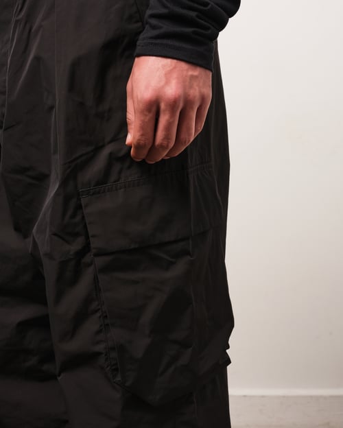 Image of Black Nylon Cargo Pants