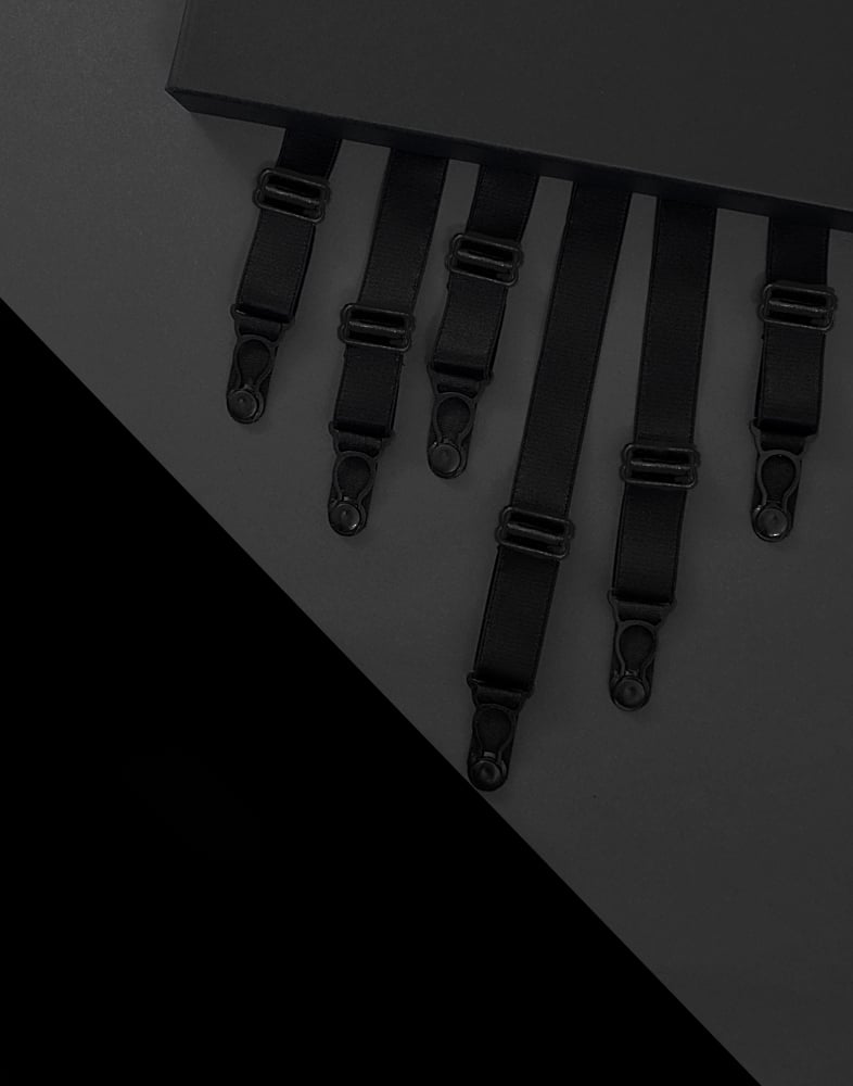 Image of SUSPENDER SET NOIR