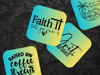 Multi-Color Coasters