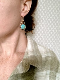 Image 2 of Kingman turquoise dangles
