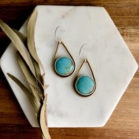 Image 1 of Kingman turquoise dangles