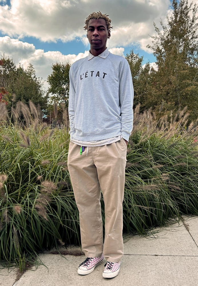 Image of Collegiate French Terry Crewneck Sweater