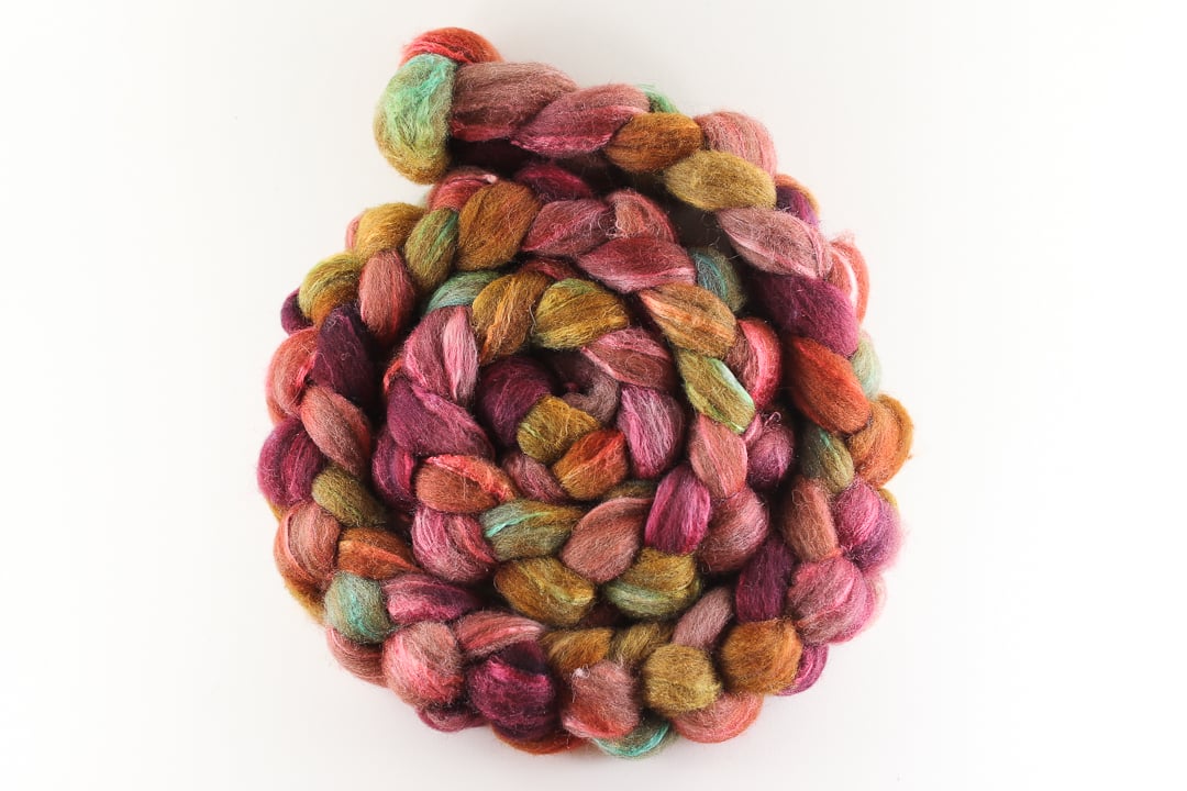 Image of October Fiber Club 🧡 Tapestry 🧡 Mixed BFL/Silk  