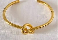 Gold Plated Knot Bangle