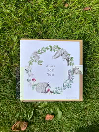 Image 1 of Woodland Wreath Greetings Card
