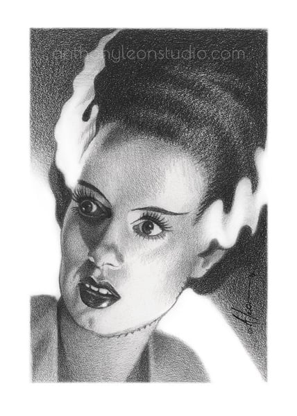 Image of Bride of Frankenstein original art