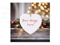CUSTOM Heart Ornament