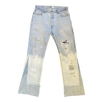 Image 1 of Bleached Indigo Denim Jeans