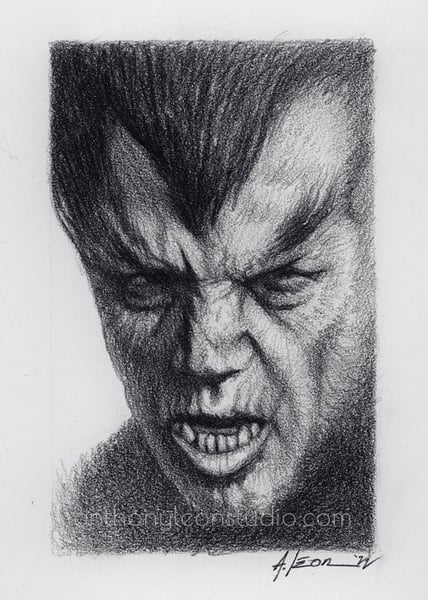 Image of Werewolf of London original art