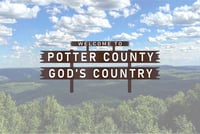 WELCOME TO POTTER COUNTY STICKERS & MAGNETS