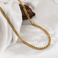 18K Gold Plated Stainless Steel Chain Necklace