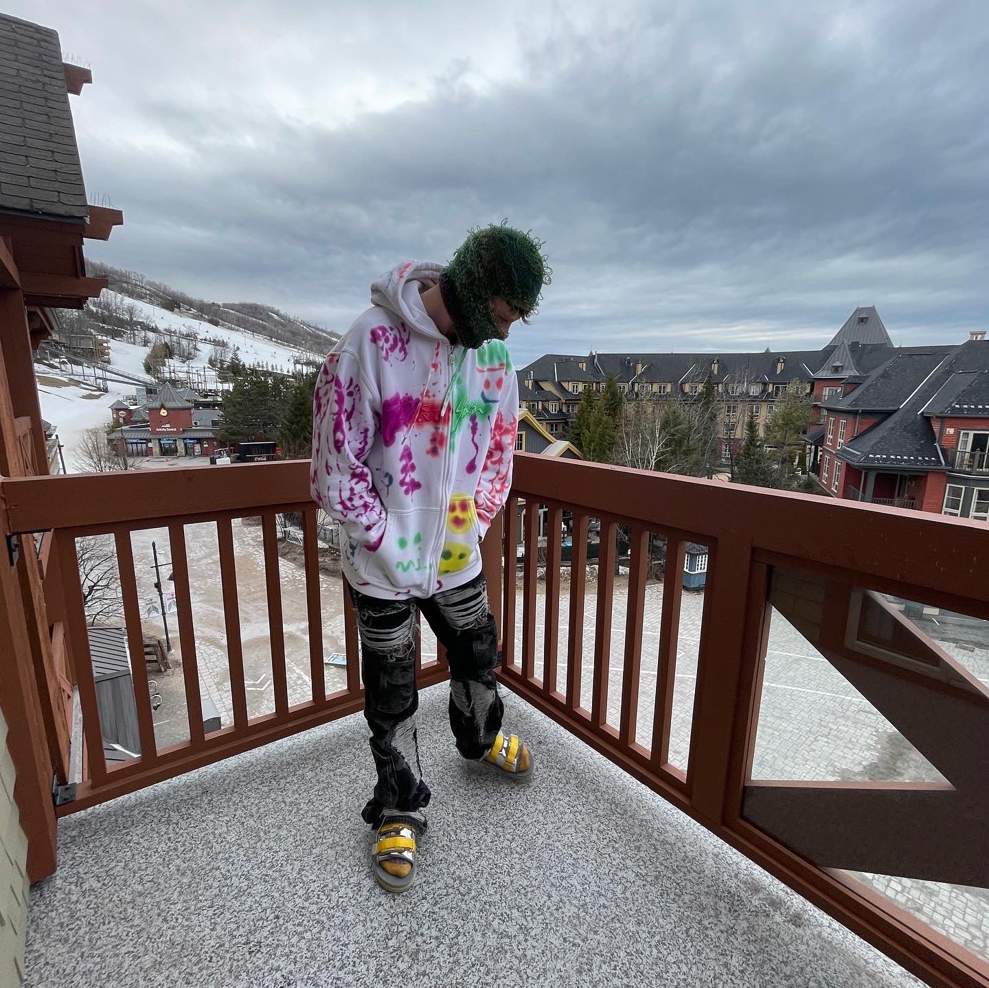 TNG Upcycled Phat Farm Hoodie (Hand Dyed) | The Neighbour's Garden
