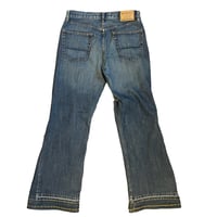 Image 2 of TNG Triple Hemmed Split Knee Denim Jeans