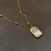 Image 1 of 18K Gold Plated Rose Necklace