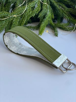 Image of Solid Green Fabric Key Fob - FREE SHIPPING!
