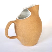 Image 1 of White and Stone Pitcher