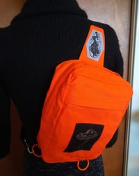 Image 1 of Bright Orange Mushroom with Pumpkin lining