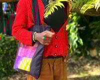 Image 2 of Stripe Adire Tote Bag : Decision Sacred Art Gallery