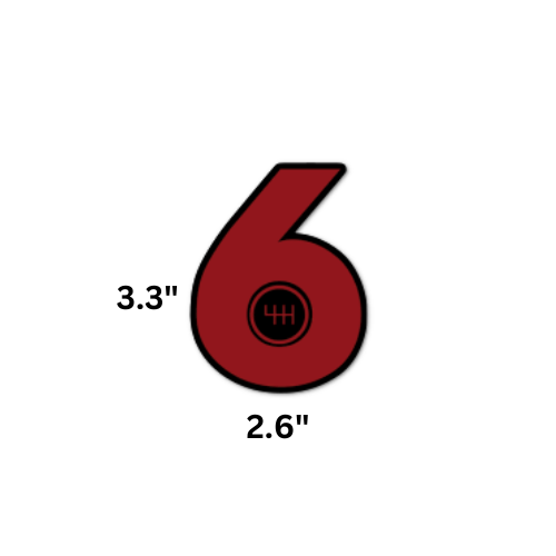 Image of 6 Logo Vinyl Sticker 