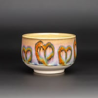 Image 1 of Rainbow Melting Hearts #2 - Large Teabowl
