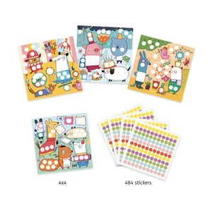 Image of Coloured Dots Sticker Set