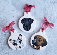 Image 2 of Pet Portrait Ornament Hand Painted