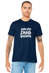Image 3 of RTS - Long Live Small Business Tee - Navy
