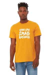 Image 3 of RTS - Long Live Small Business Tee - Mustard