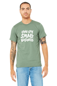 Image 2 of RTS - Long Live Small Business Tee - Sage